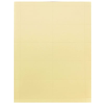 JAM Paper® Printable Business Cards, 2 x 3.5, Ivory, 100/pack (22130976)