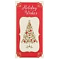 JAM Paper® Christmas Holiday Money Card Set, Holiday Wishes Tree, 6/pack (95231614)