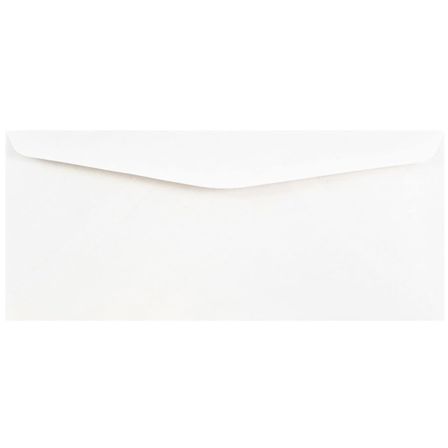 JAM Paper #10 Business Envelope, 4 1/8 x 9 1/2, White, 500/Box (35532C)