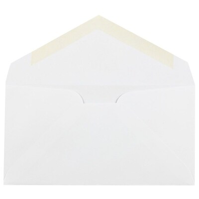 JAM Paper Business Envelope, 3 7/8" x 7 1/2", White, 500/Box (1633984C)