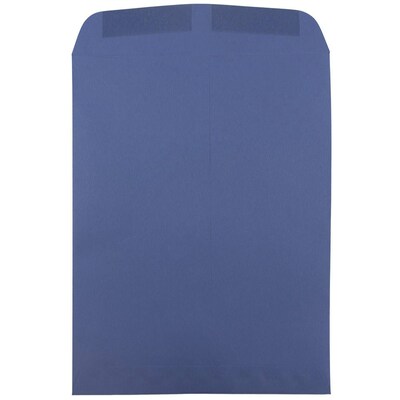 JAM Paper 9 x 12 Open End Catalog Envelopes, Presidential Blue, 100/Pack (263917110f)