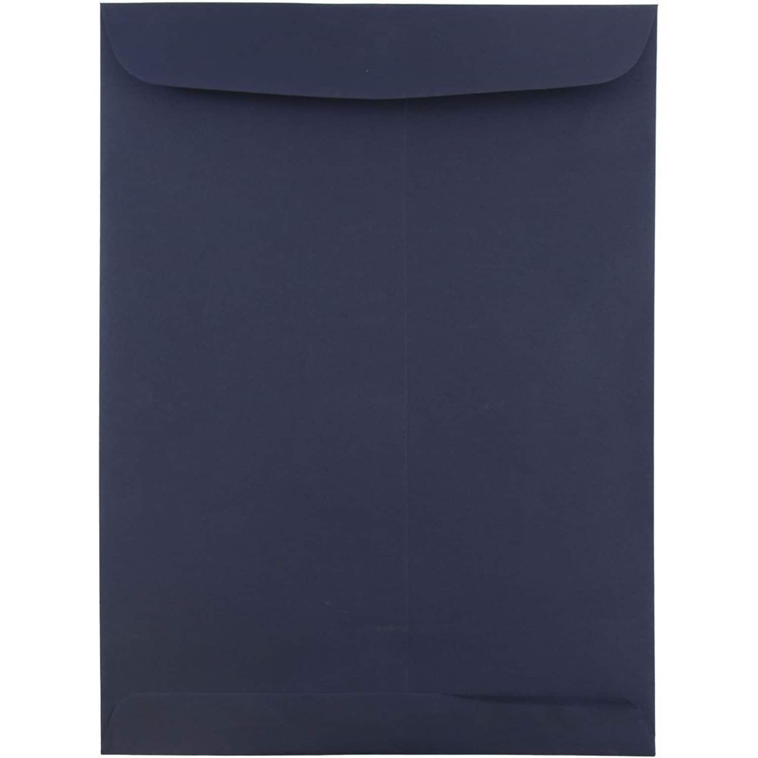 JAM Paper® 9 x 12 Open End Catalog Envelopes, Navy Blue, 100/Pack (51287431f)