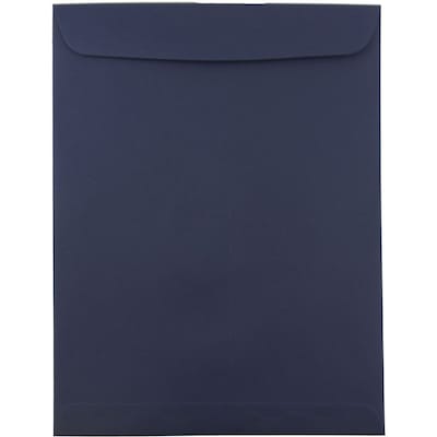 JAM Paper 10 x 13 Open End Catalog Envelopes, Navy Blue, 50/Pack (12828427i)
