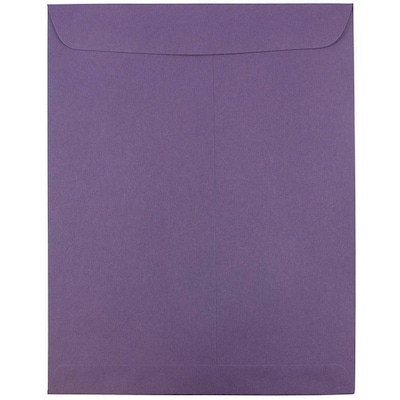 JAM Paper 10 x 13 Open End Catalog Envelopes, Dark Purple, 50/Pack (1287032i)