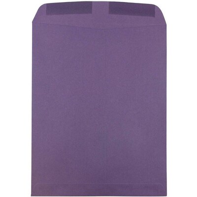 JAM Paper 10 x 13 Open End Catalog Envelopes, Dark Purple, 50/Pack (1287032i)