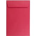 JAM Paper 6 x 9 Open End Catalog Colored Envelopes, Red Recycled, 50/Pack (v0128139i)