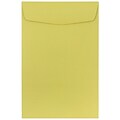 JAM Paper Open End #1 Catalog Envelope, 6 x 9, Chartreuse Green, 50/Pack (312815439FI)