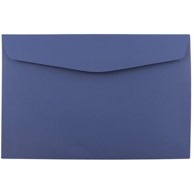 JAM Paper 6 x 9 Booklet Envelopes, Presidential Blue, 25/Pack (263917209)