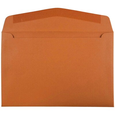 JAM Paper® 6 x 9 Booklet Envelopes, Dark Orange, 25/Pack (3157496)