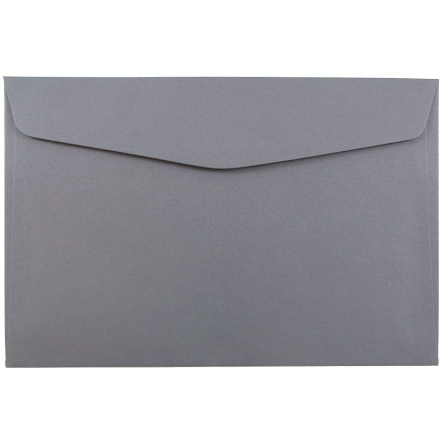 JAM Paper® 6 x 9 Booklet Envelopes, Dark Grey, 25/Pack (263917206)