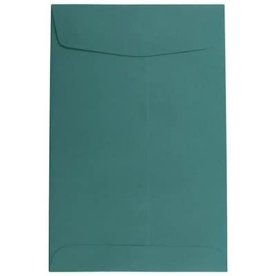 JAM Paper 6 x 9 Open End Catalog Envelopes, Teal, 50/Pack (31287525fi)