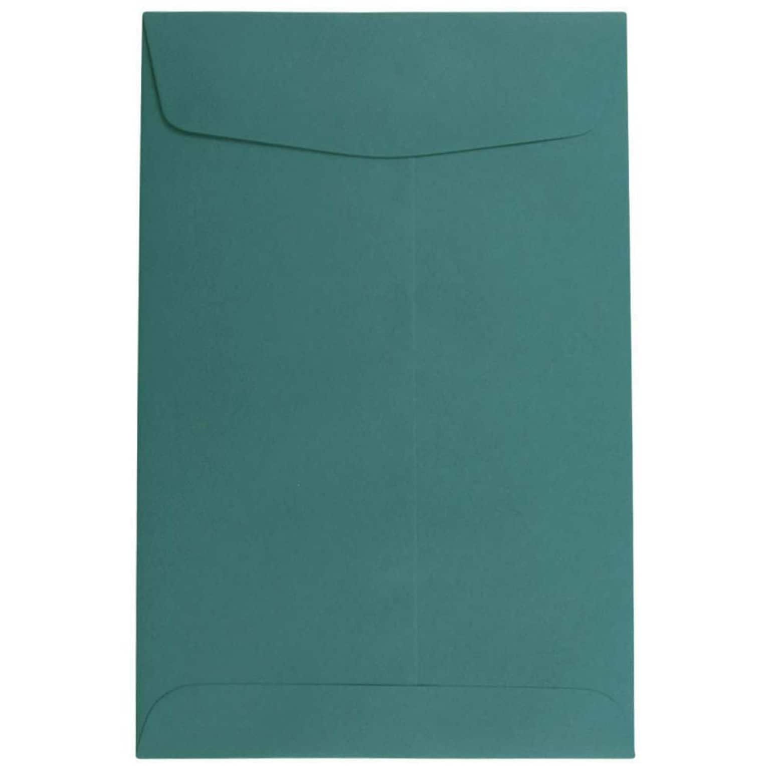 JAM Paper 6 x 9 Open End Catalog Envelopes, Teal, 50/Pack (31287525fi)