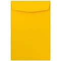 JAM Paper Open End Catalog Envelope, 6 x 9, Yellow, 100/Pack (212815443F)