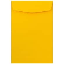JAM Paper Open End Catalog Premium Envelopes, 6 x 9, Sunflower Yellow, 25/Pack (212815443)