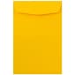 JAM Paper Open End Catalog Envelope, 6" x 9", Yellow, 100/Pack (212815443F)