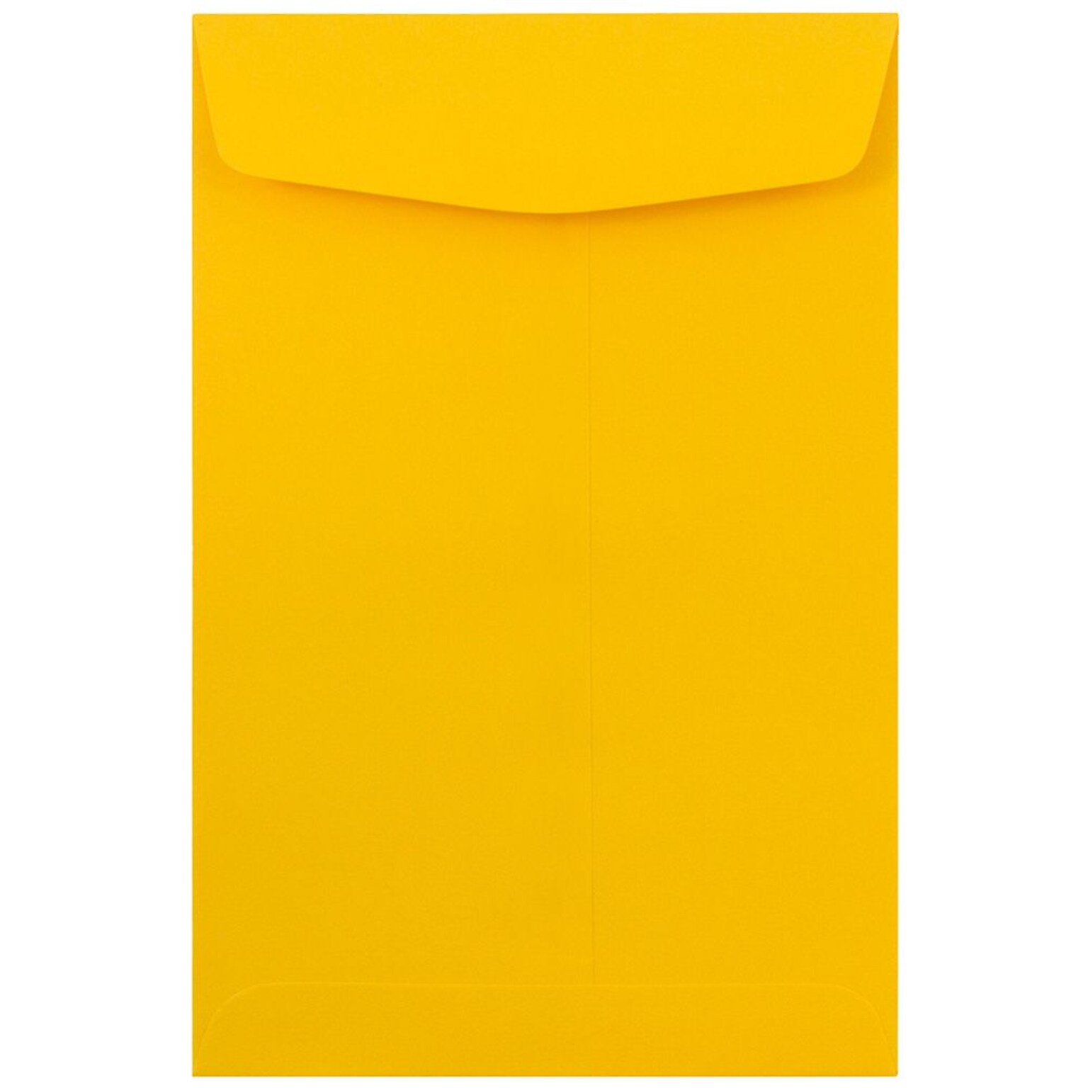 JAM Paper Open End Catalog Premium Envelopes, 6 x 9, Sunflower Yellow, 25/Pack (212815443)