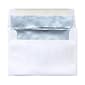 JAM Paper® 4.625 x 6.75 Foil Lined Invitation Envelopes, White with Silver Matte Foil, 25/Pack (332411330)