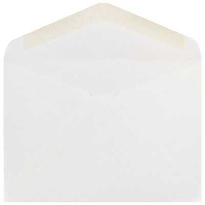 JAM Paper® A7 Invitation Envelopes with V-Flap, 5.25 x 7.25, White, Bulk 500/Box (4023210c)