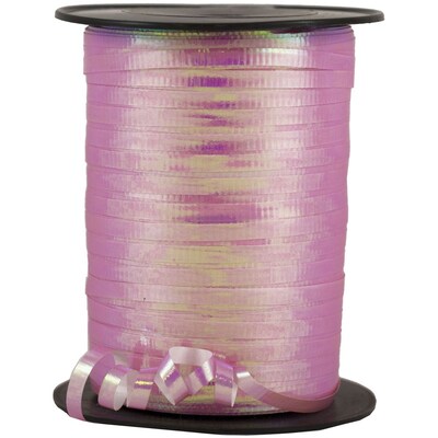 JAM Paper Curling Ribbon, 250 yds., Metallic Pink (1072806)