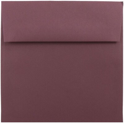 JAM Paper® 5.5 x 5.5 Square Envelopes, Burgundy, 25/pack (36397337)