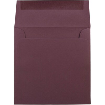JAM Paper® 5.5 x 5.5 Square Envelopes, Burgundy, 25/pack (36397337)