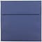 JAM Paper 6.5 x 6.5 Square Invitation Envelopes, Presidential Blue, 25/Pack (263917218)