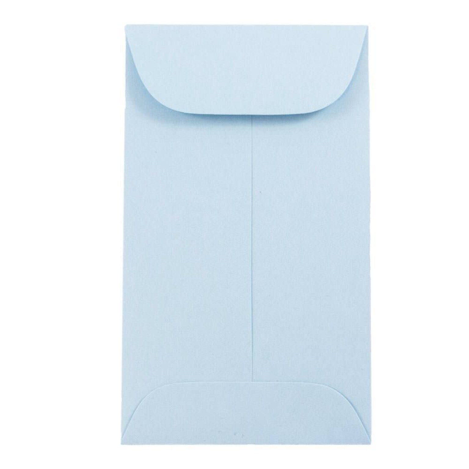 JAM Paper® #3 Coin Business Envelopes, 2.5 x 4.25, Baby Blue, 50/Pack (356730542i)