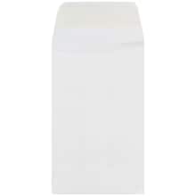JAM Paper #1 Coin Envelope, 2 1/4 x 3 1/2, White with Gold Lining, 25/Pack (122326658A)