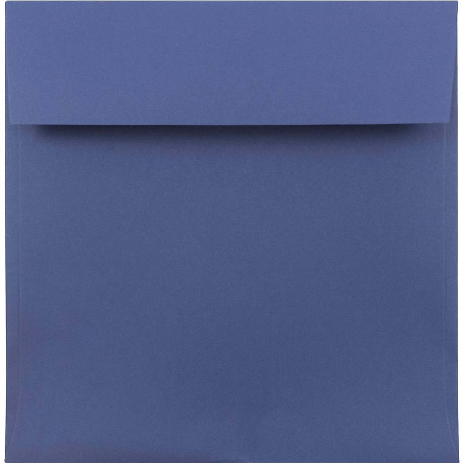 JAM Paper 7.5 x 7.5 Square Invitation Envelopes, Presidential Blue, 25/Pack (263913007)