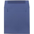 JAM Paper 7.5 x 7.5 Square Invitation Envelopes, Presidential Blue, 25/Pack (263913007)