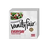 Vanity Fair Everyday Luncheon Napkins, 2-Ply, White, 100/Pack (35501)