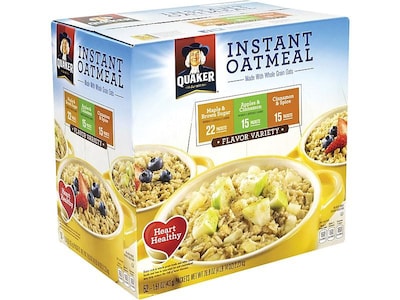 Quaker Variety Oatmeal, 1.51 oz., 52/Box (220-00482)