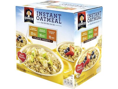 Quaker Variety Oatmeal, 1.51 oz., 52/Box (220-00482)