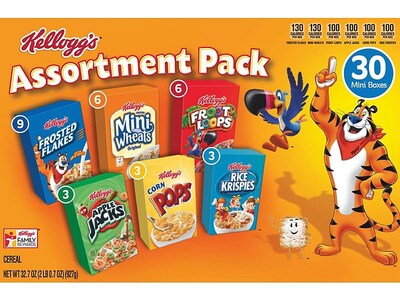 Kellogg's Cereal, Variety, 30/Carton (KEE14747)