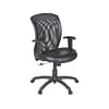 Global Airflow Mesh Back Leather Manager Chair, Black (9339BK)