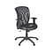 Global Airflow Ergonomic Leather Swivel Manager Chair, Black (9339BK)