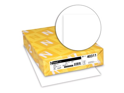 Exact Index Paper, 8.5 x 11, 90 lb., White, 250 Sheets/Pack (40311 / 49311)