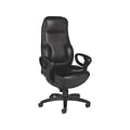 Global Leather Executive Chair, Black (2424-18BK-PD03)