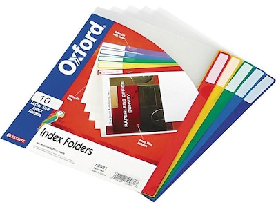 Pendaflex File Folder, 2/5-Cut Tab, Letter Size, Multicolor, 10/Pack (50981EE)