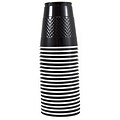 JAM Paper® Bulk Plastic Party Cups, 12 oz, Black, 200 Glasses/Box (2255520708b)