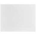 JAM Paper® Blank Flat Note Cards, A2 Size, 4 1/4 x 5.5, White Panel, 25/Pack (175976A)