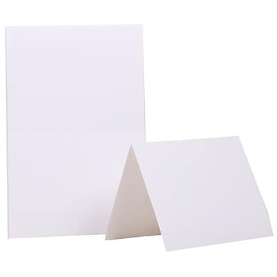 JAM Paper® Fold over Cards, A2 size, 4 3/8 x 5 7/16, White, 25/pack (309910f)