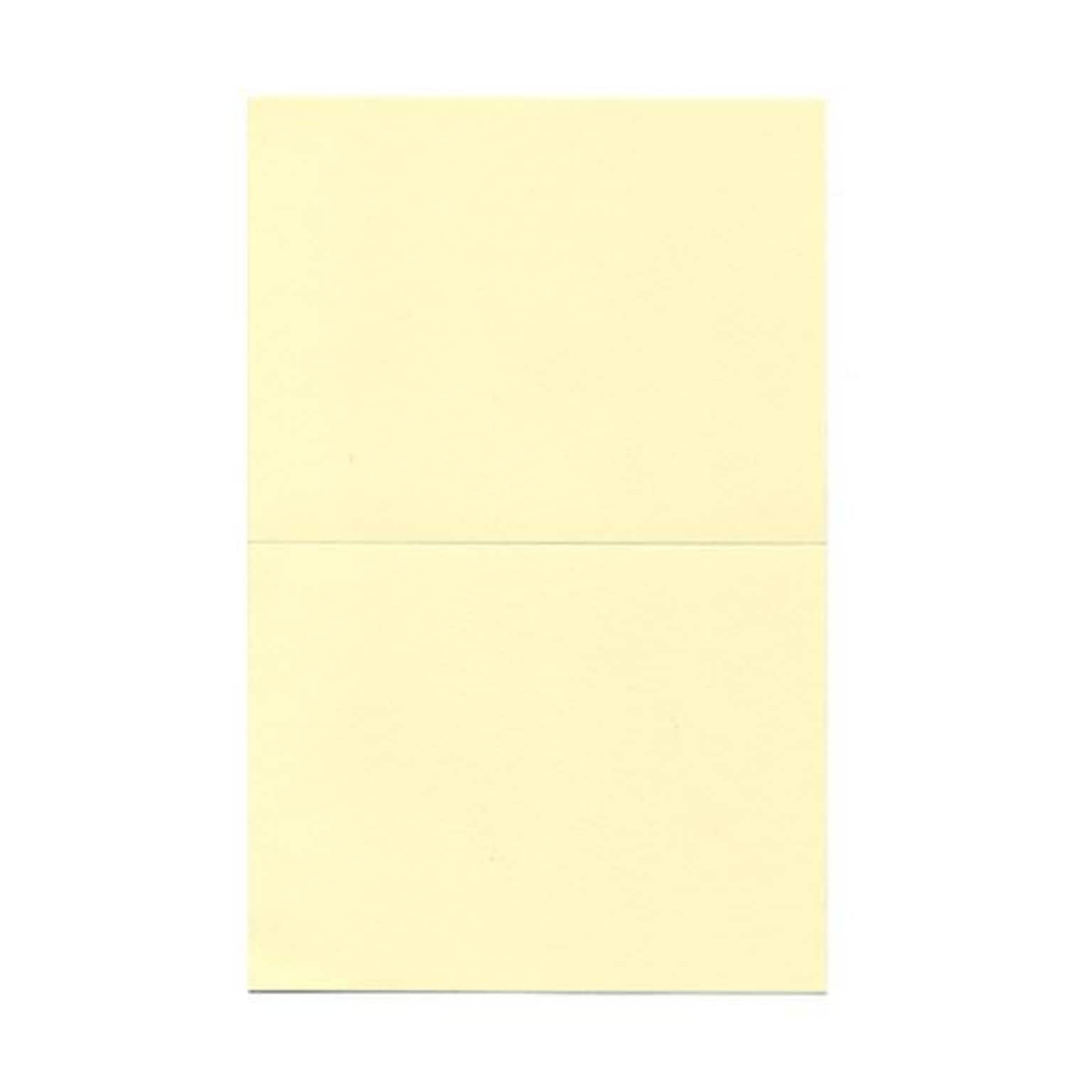 JAM Paper® Fold over Cards, A2 size, 4 3/8 x 5 7/16, Ivory, 25/pack (309908f)