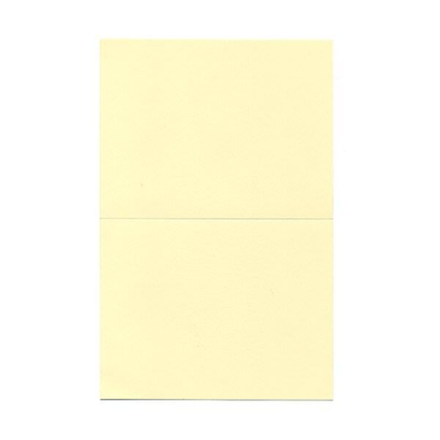 JAM Paper® Fold over Cards, A2 size, 4 3/8 x 5 7/16, Ivory, 25/pack (309908f)