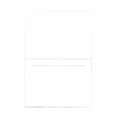 JAM Paper® Fold over Cards, 4bar size, 3 1/2 x 4 7/8, White Panel, 25/pack (309899f)