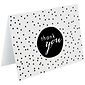 JAM Paper® Thank You Cards Set, Black Tiny Dot, 10/pack (D41111TYBKMB)