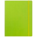 JAM Paper® Premium Soft Touch Journal, Large, 7 x 9, Lime Green, Sold Individually (325Sl7x9lg)