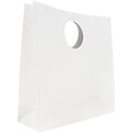 JAM Paper® Heavy Duty Die Cut Gift Bags, Medium, 12 x 12 x 4, White, 3 Bags/Pack (892DCwha)