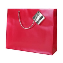 JAM Paper® Opaque Gift Bags with Rope Handles, Large, 10 x 5 x 13, Red, 6 Bags/Pack (462000a)