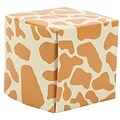JAM Paper® Glossy Gift Boxes, Small, 2 x 2 x 2, Giraffe Glossy, 10/Pack (238326980a)